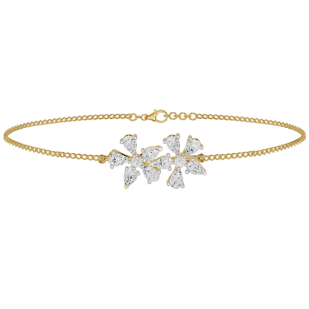Fleurique Diamond Chain Bracelet