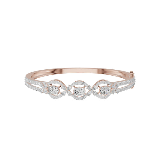 Elyssia Link Diamond Kada Bracelet