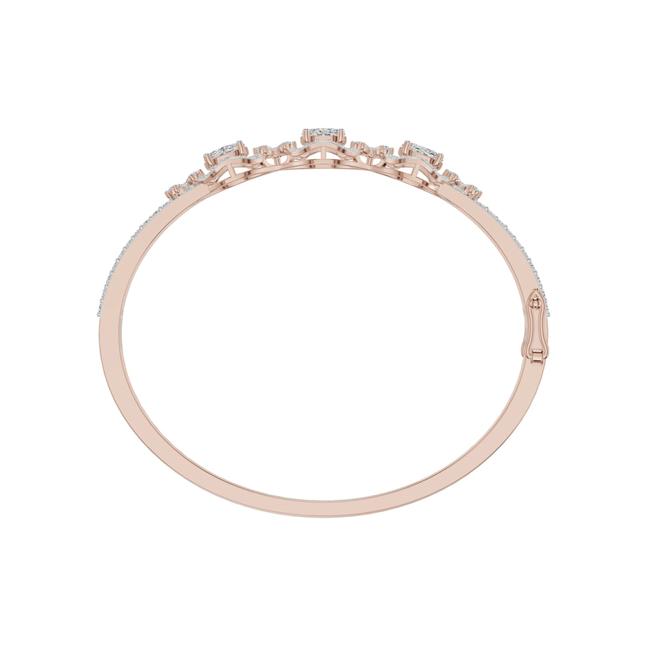 Elyssia Link Diamond Kada Bracelet