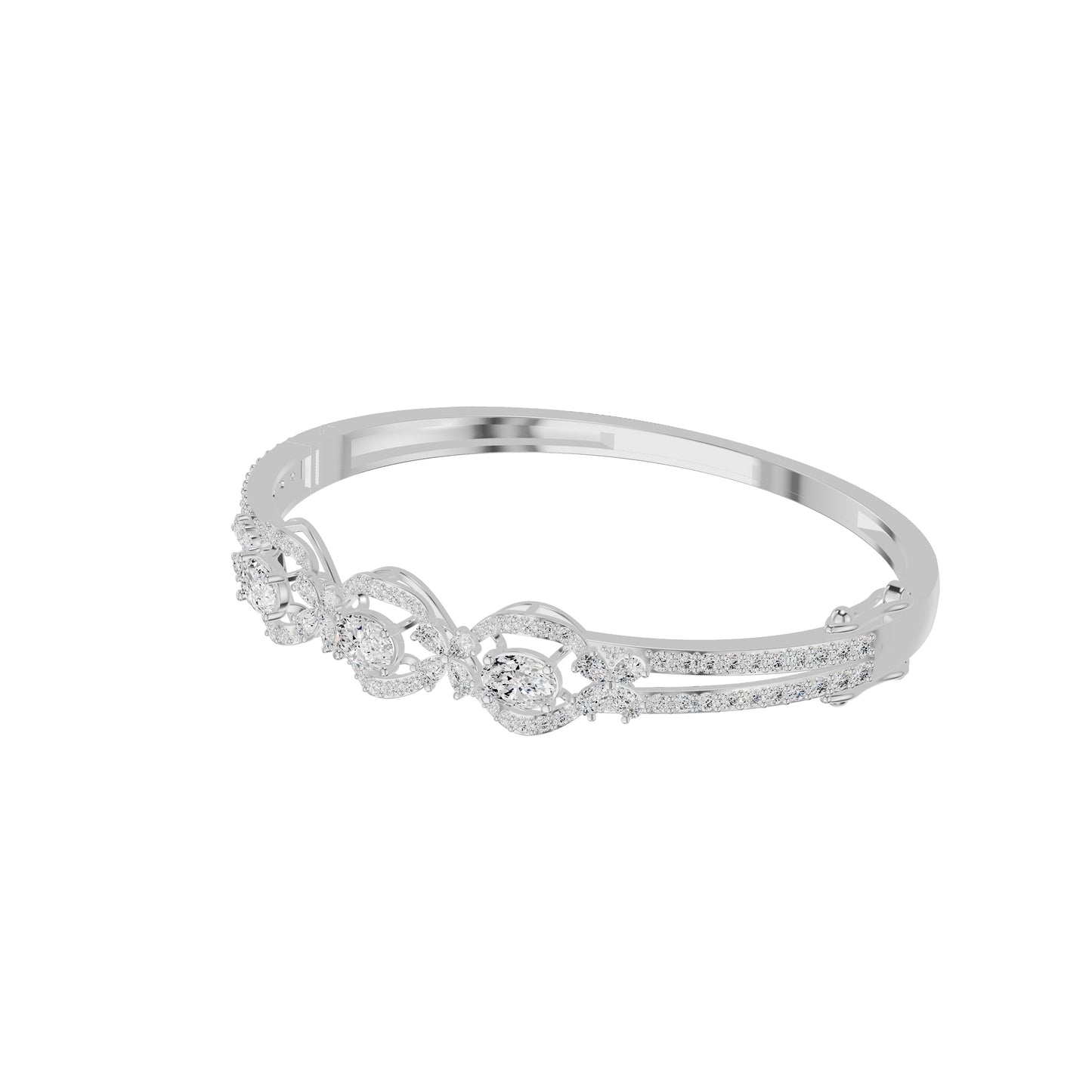 Elyssia Link Diamond Kada Bracelet