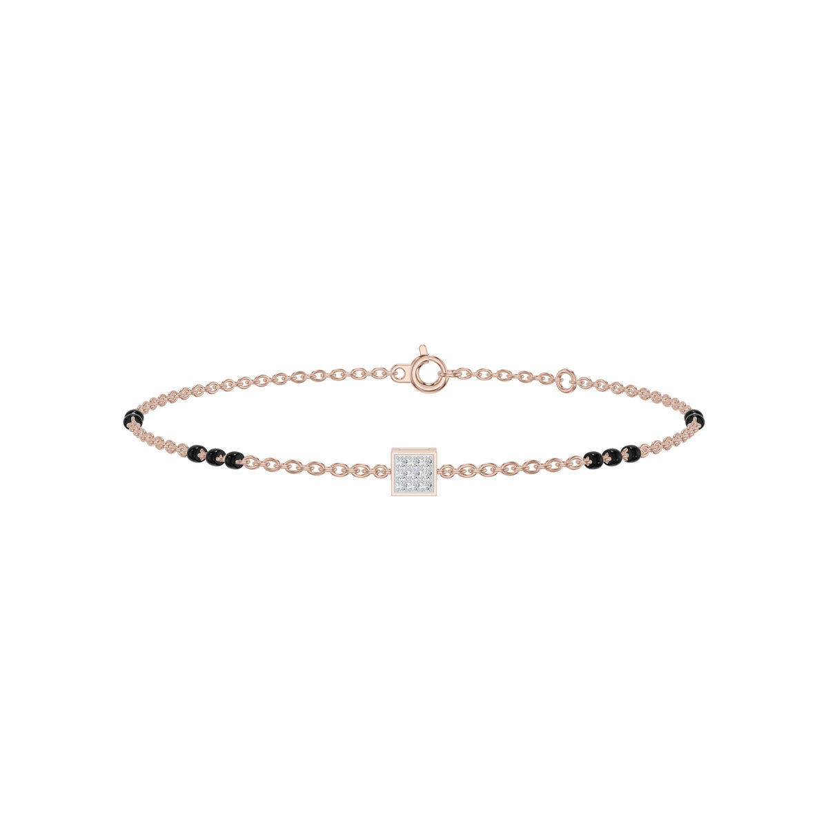 Quadrinelle Diamond Mangalsutra Bracelet