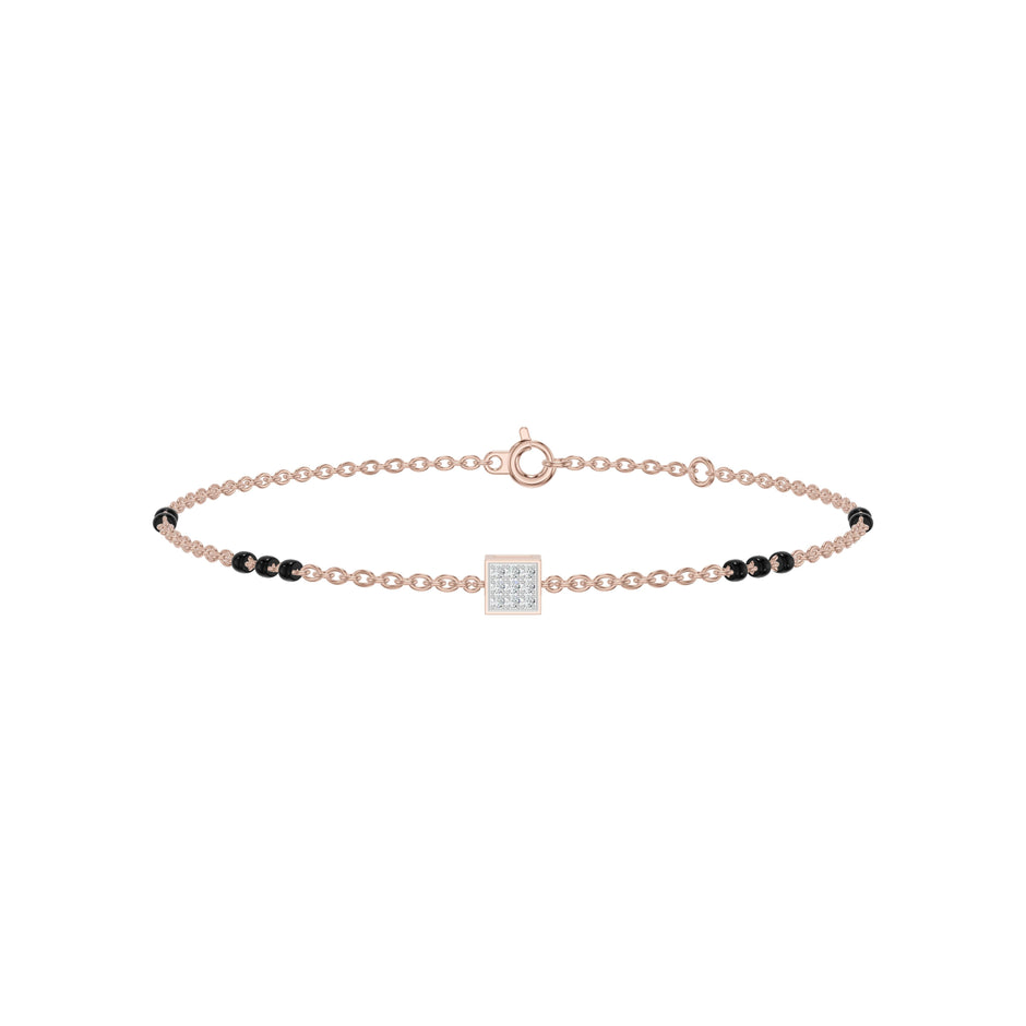 Quadrinelle Diamond Mangalsutra Bracelet