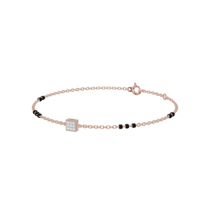 Quadrinelle Diamond Mangalsutra Bracelet