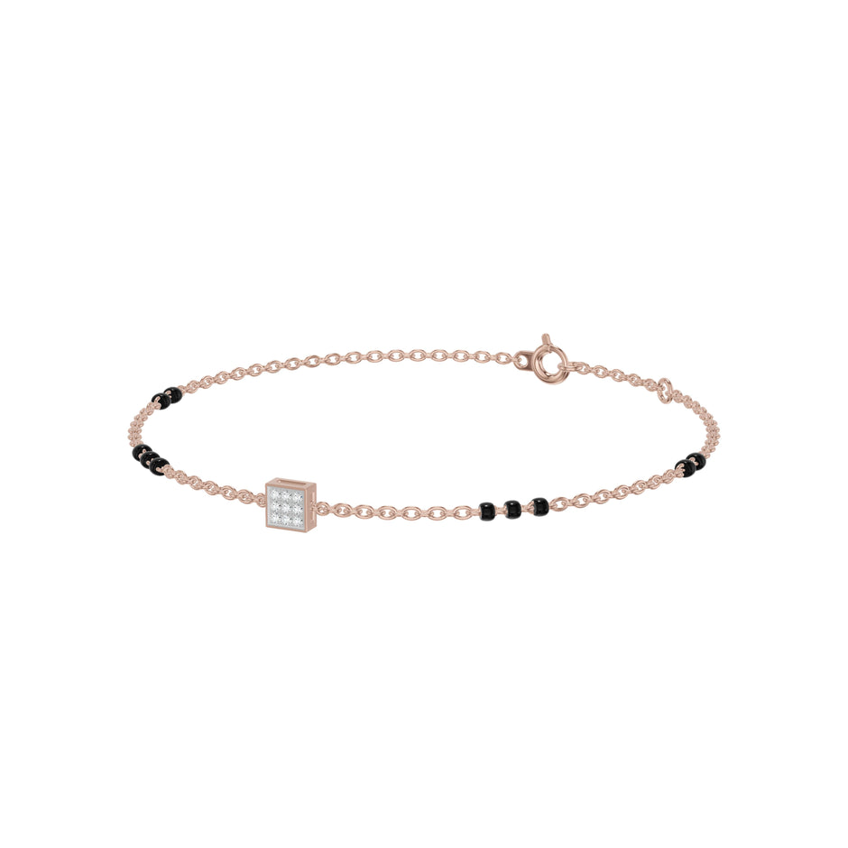 Quadrinelle Diamond Mangalsutra Bracelet