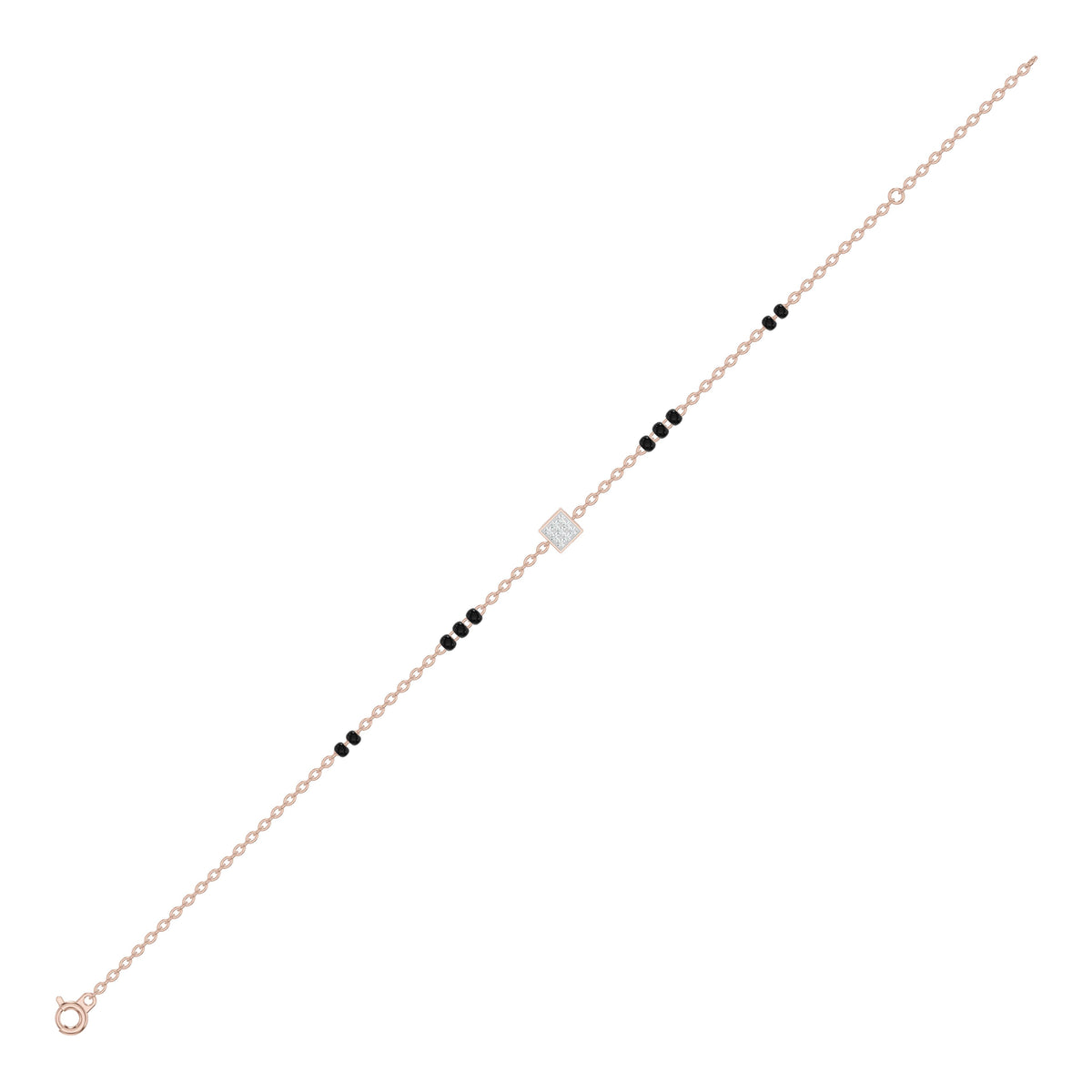 Quadrinelle Diamond Mangalsutra Bracelet