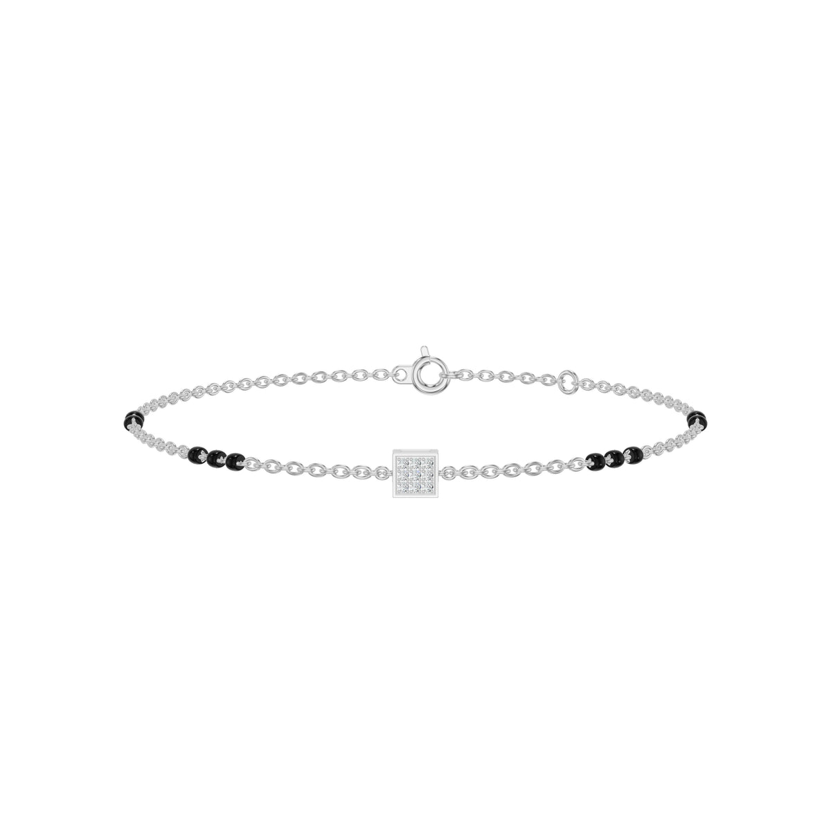 Quadrinelle Diamond Mangalsutra Bracelet