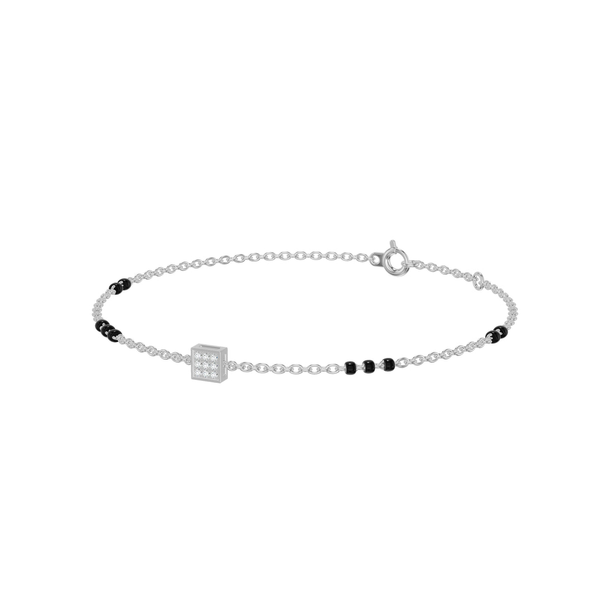 Quadrinelle Diamond Mangalsutra Bracelet