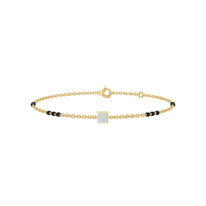 Quadrinelle Diamond Mangalsutra Bracelet