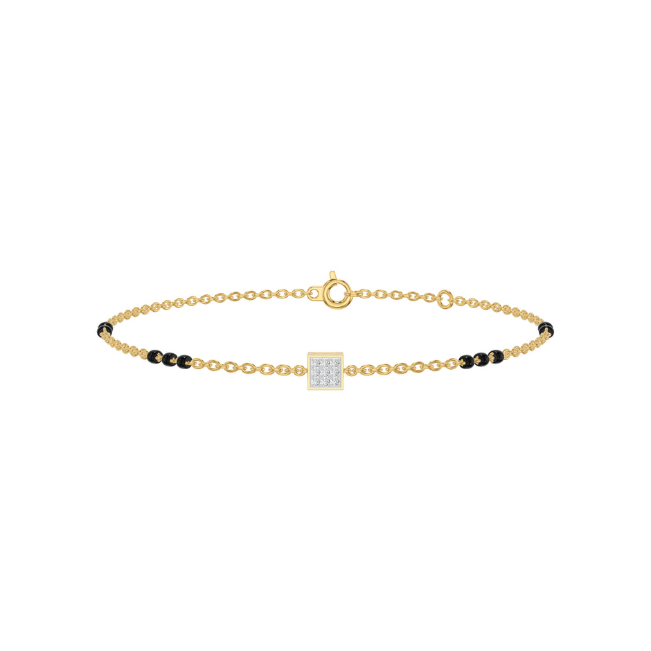 Quadrinelle Diamond Mangalsutra Bracelet