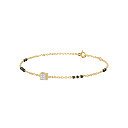 Quadrinelle Diamond Mangalsutra Bracelet