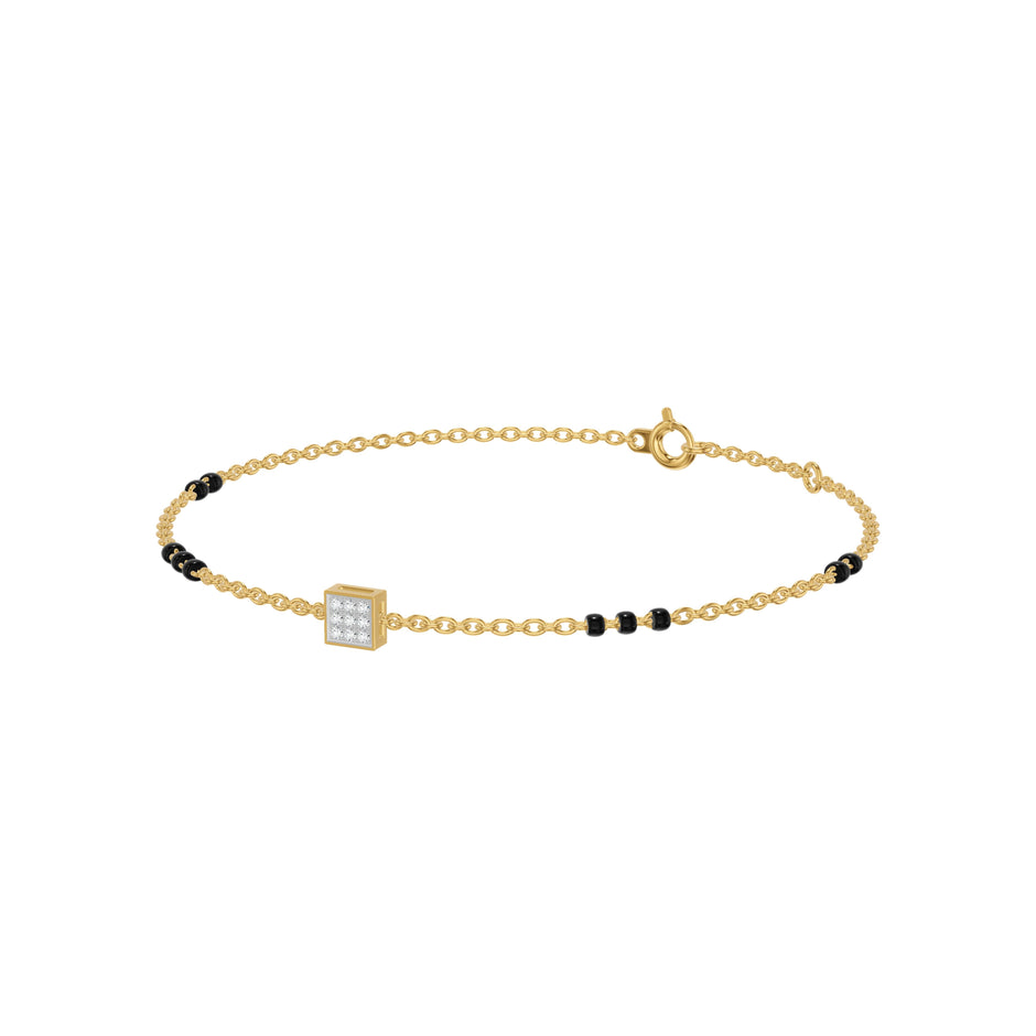 Quadrinelle Diamond Mangalsutra Bracelet