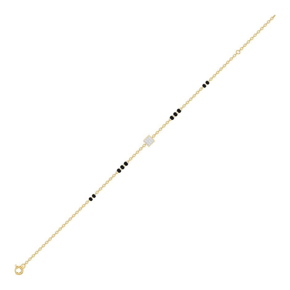 Quadrinelle Diamond Mangalsutra Bracelet