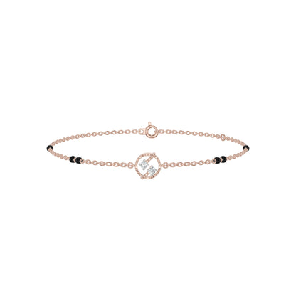 Hexalyria Charm Diamond Mangalsutra Bracelet
