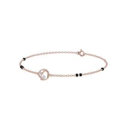 Hexalyria Charm Diamond Mangalsutra Bracelet
