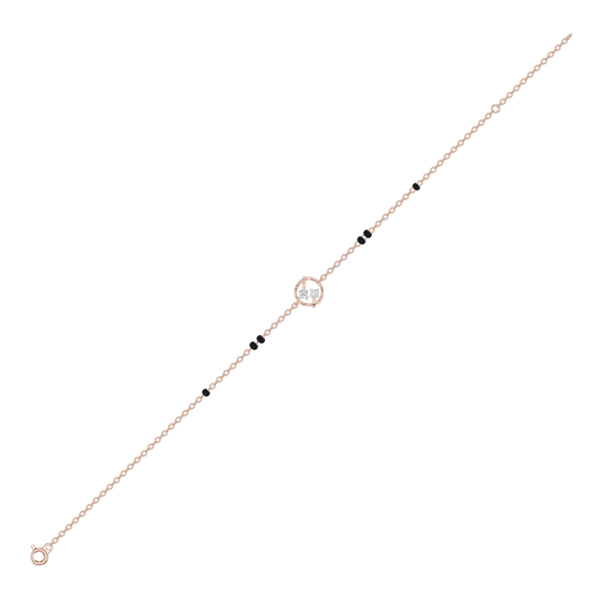 Hexalyria Charm Diamond Mangalsutra Bracelet