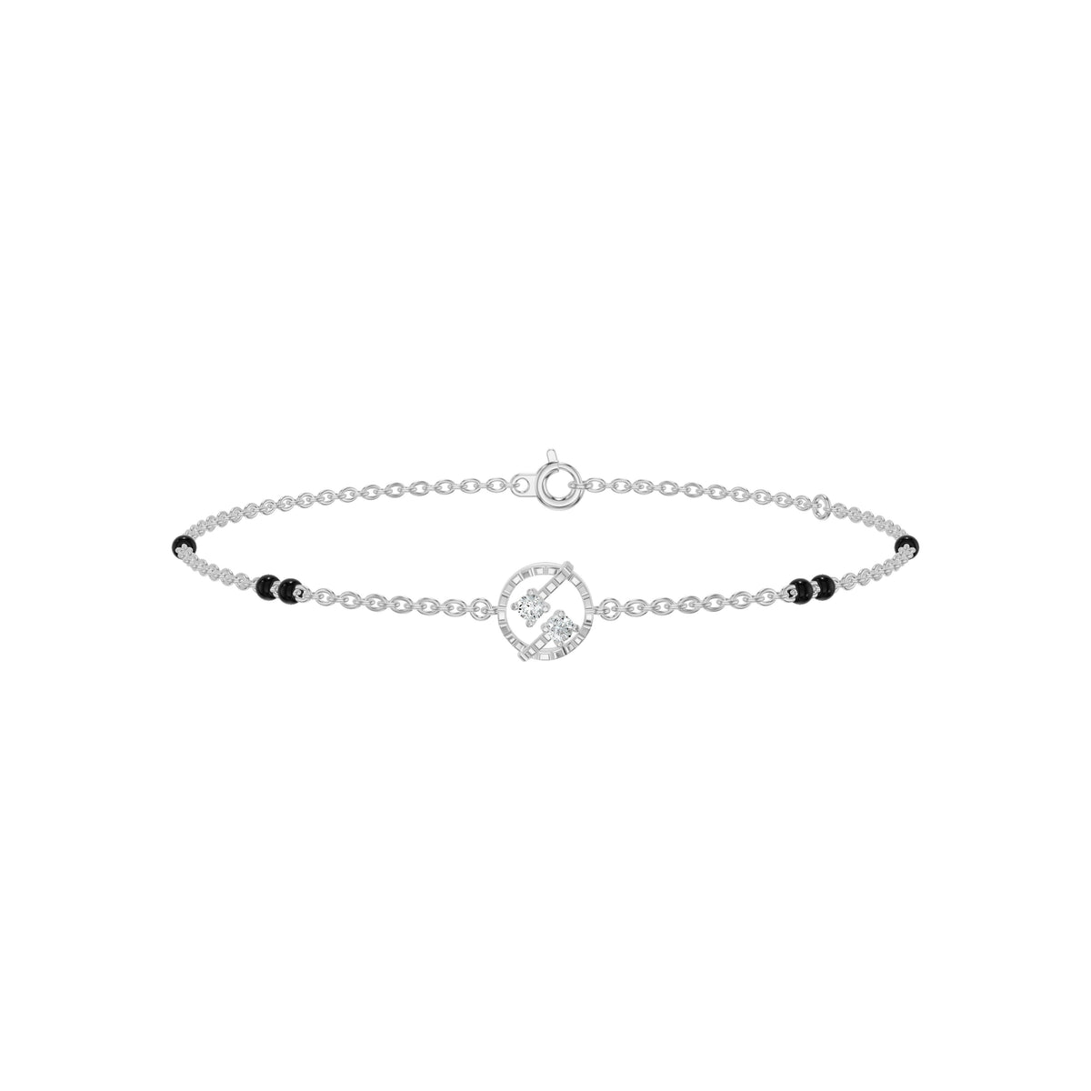 Hexalyria Charm Diamond Mangalsutra Bracelet