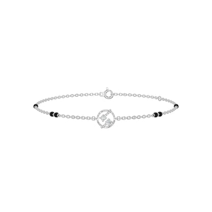 Hexalyria Charm Diamond Mangalsutra Bracelet