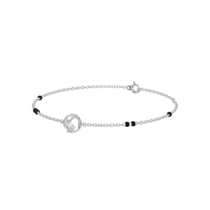 Hexalyria Charm Diamond Mangalsutra Bracelet