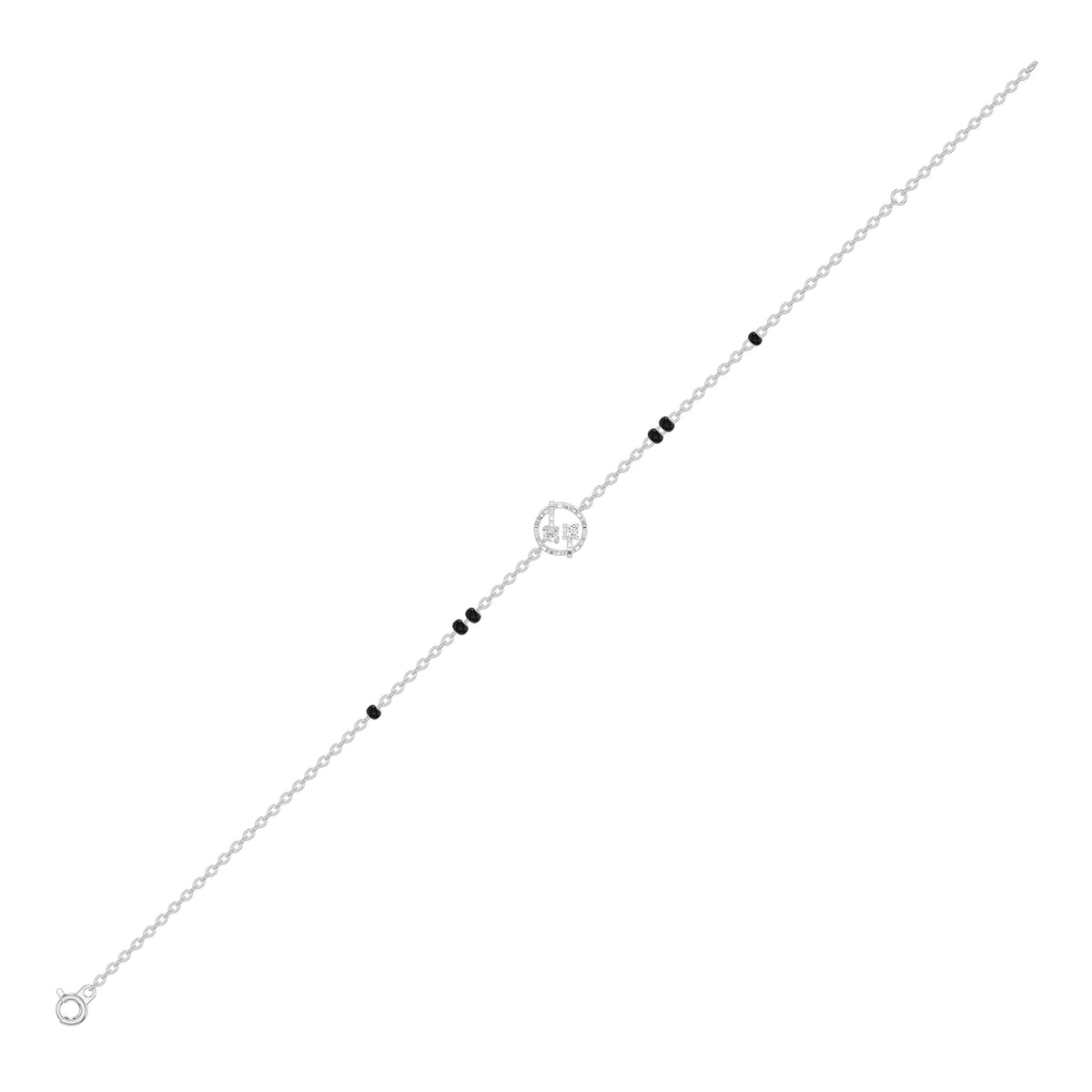 Hexalyria Charm Diamond Mangalsutra Bracelet