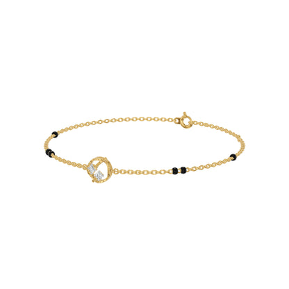 Hexalyria Charm Diamond Mangalsutra Bracelet