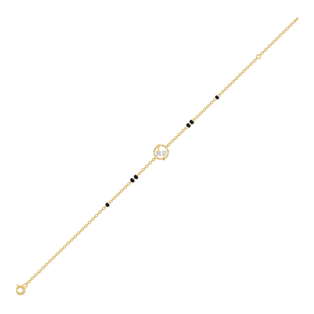 Hexalyria Charm Diamond Mangalsutra Bracelet
