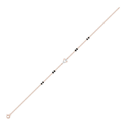 Triarelle Charm Diamond Mangalsutra Bracelet