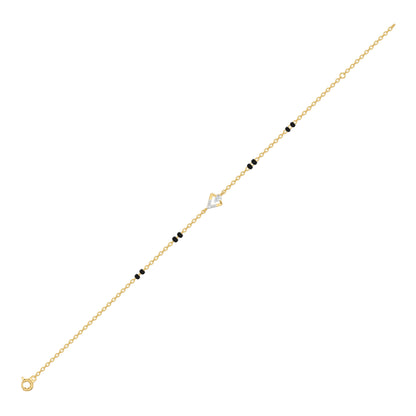 Triarelle Charm Diamond Mangalsutra Bracelet