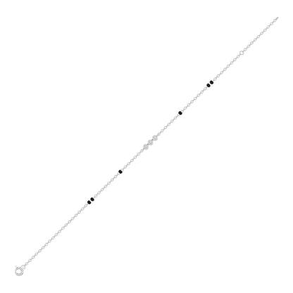 Tricelune Diamond Mangalsutra Bracelet