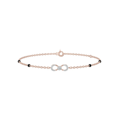 Infivelle Loop Diamond Mangalsutra Bracelet