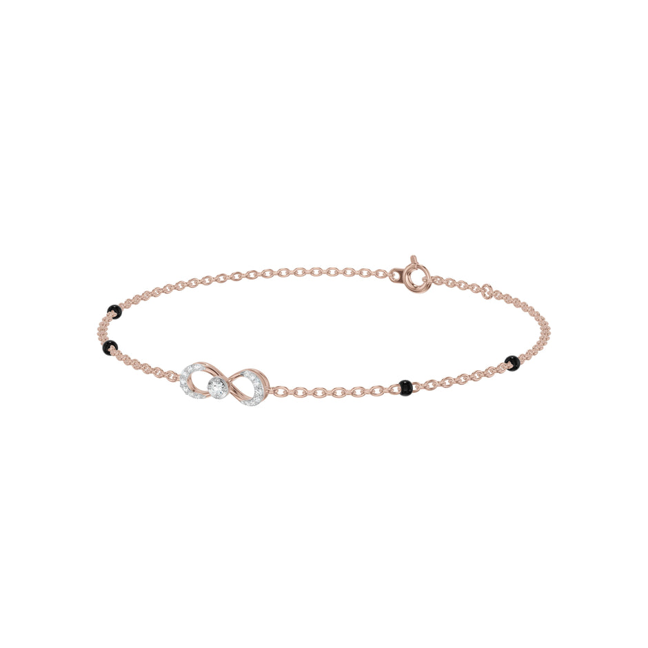 Infivelle Loop Diamond Mangalsutra Bracelet