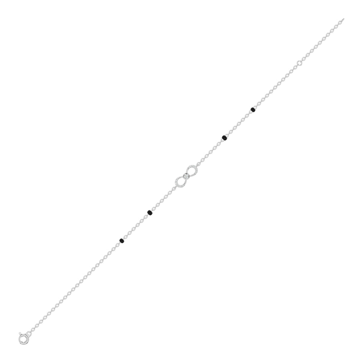 Infivelle Loop Diamond Mangalsutra Bracelet