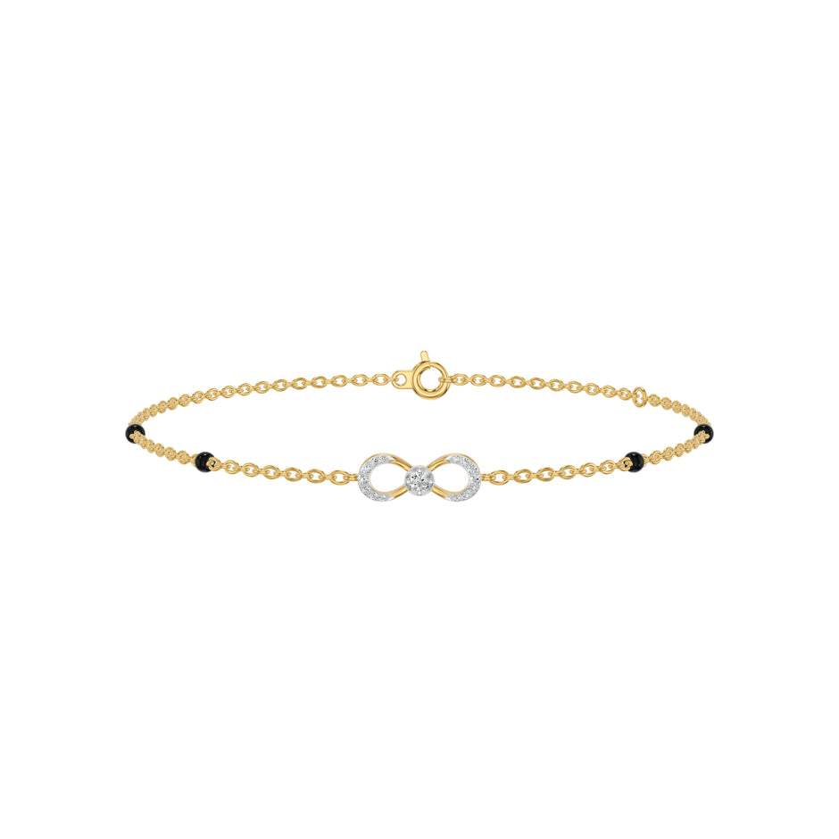 Infivelle Loop Diamond Mangalsutra Bracelet