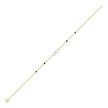 Infivelle Loop Diamond Mangalsutra Bracelet