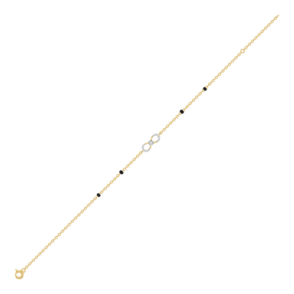 Infivelle Loop Diamond Mangalsutra Bracelet