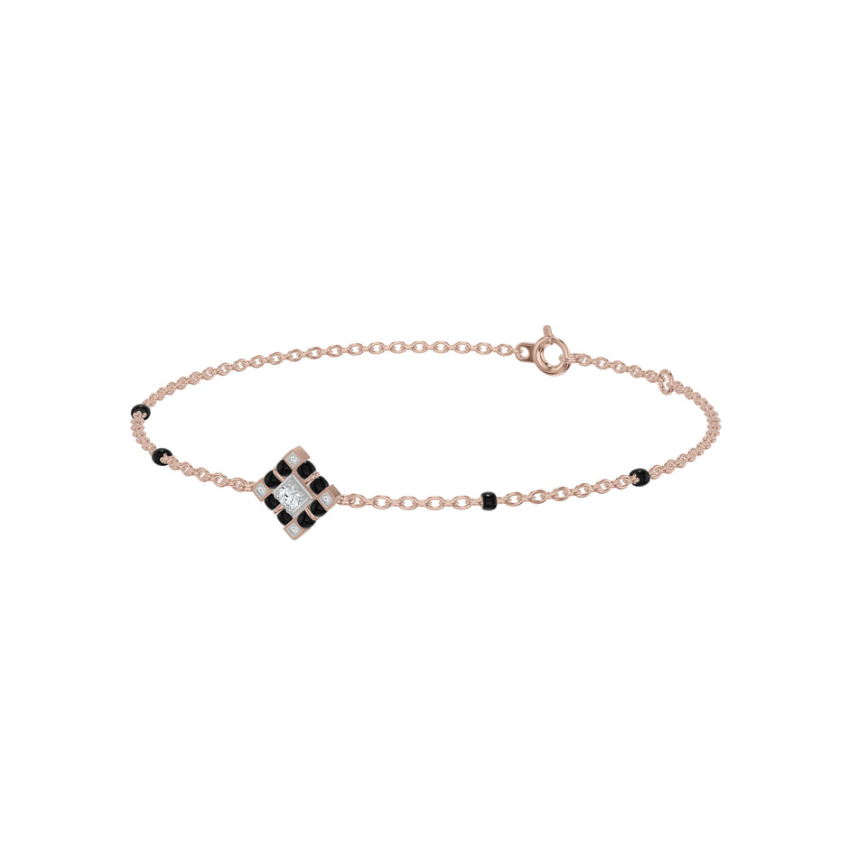 Noiravelle Mosaic Diamond Mangalsutra Bracelet
