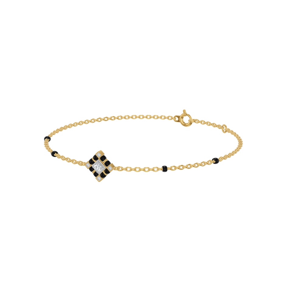 Noiravelle Mosaic Diamond Mangalsutra Bracelet