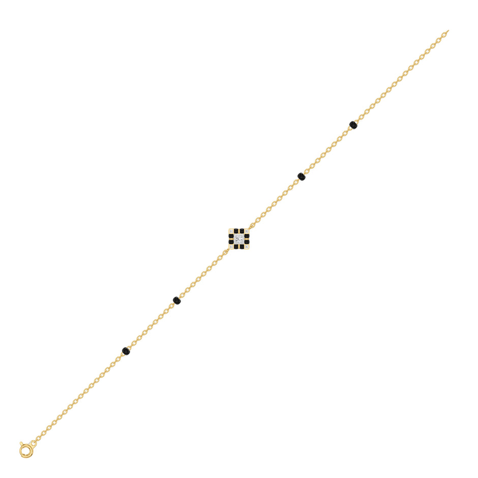 Noiravelle Mosaic Diamond Mangalsutra Bracelet