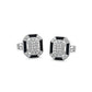 Geometric Bling Diamond Cufflinks