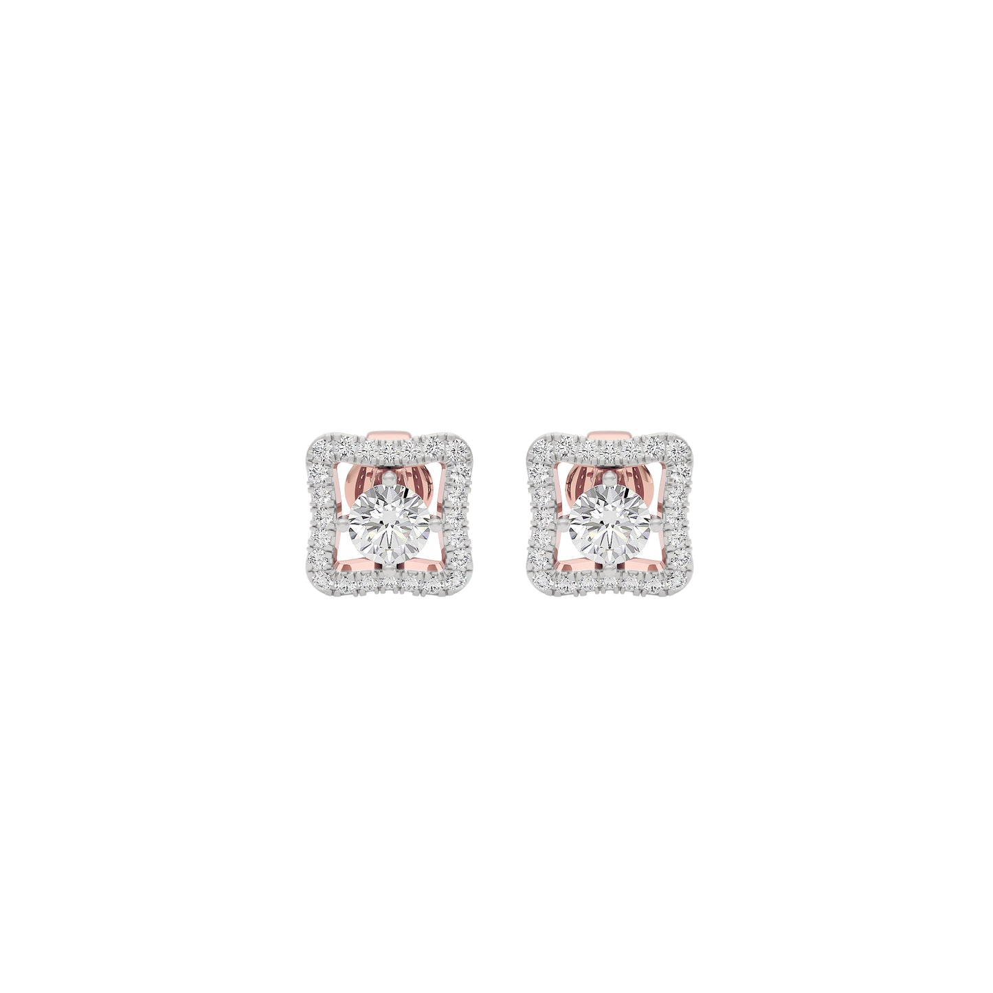 Serene Sophistication Diamond Earrings 18 KT / Rose Gold