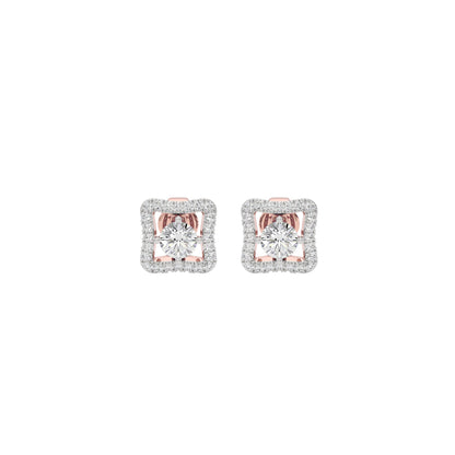Serene Sophistication Diamond Earrings 18 KT / Rose Gold