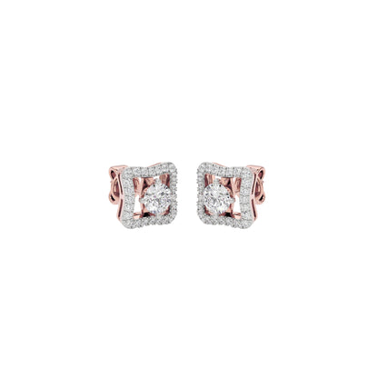 Serene Sophistication Diamond Earrings 18 KT / Rose Gold