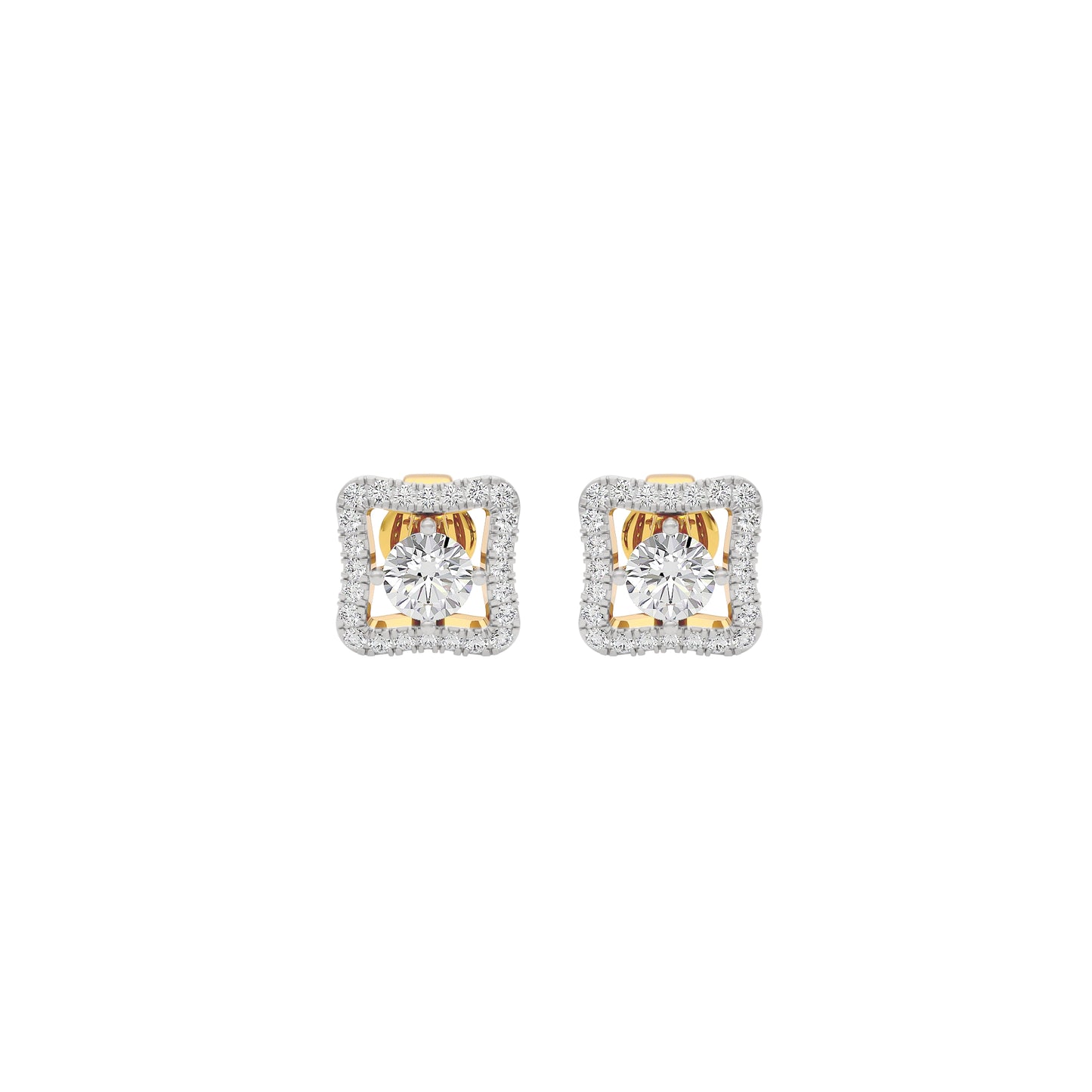 Serene Sophistication Diamond Earrings 18 KT / Yellow Gold