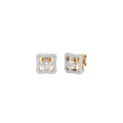 Serene Sophistication Diamond Earrings 18 KT / Yellow Gold