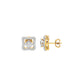 Serene Sophistication Diamond Earrings 18 KT / Yellow Gold