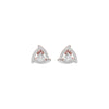 Triangular Trellis Diamond Earrings 18 KT / Rose Gold