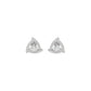 Triangular Trellis Diamond Earrings 18 KT / White Gold