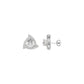 Triangular Trellis Diamond Earrings 18 KT / White Gold