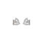 Triangular Trellis Diamond Earrings 18 KT / White Gold