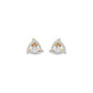 Triangular Trellis Diamond Earrings 18 KT / Yellow Gold