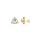 Triangular Trellis Diamond Earrings 18 KT / Yellow Gold